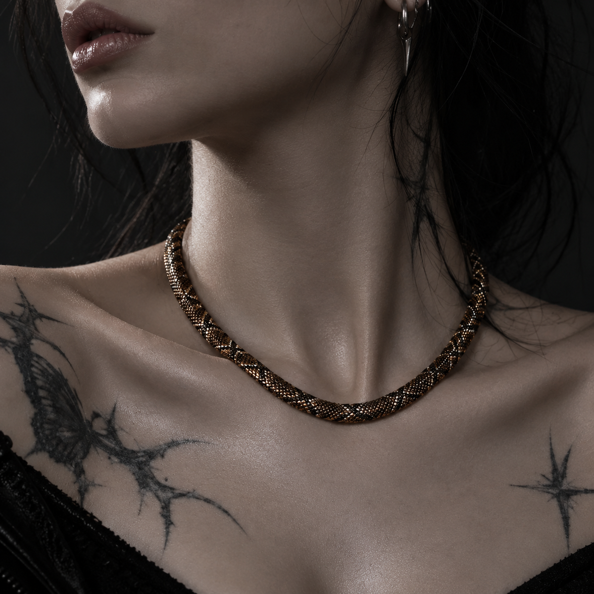 Serpant Statement Necklace - Symbol of Power & Mystery